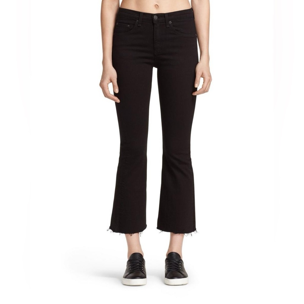 - 🎀RAG & BONE cropped flare black 32 black coal Euc